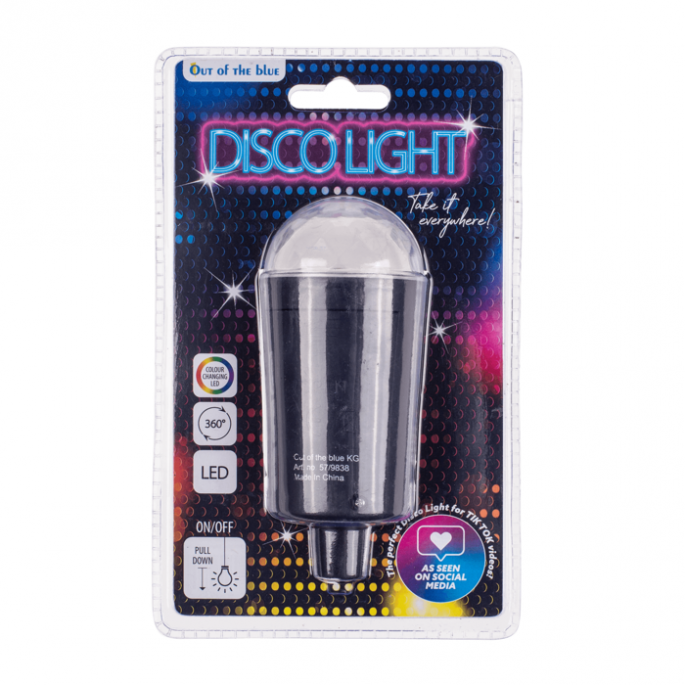 Discolamp - Met hangkoord - 11,5 cm - Disco verlichting - Discolampen kopen