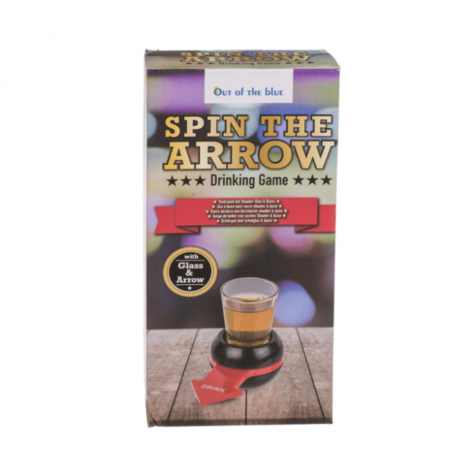 Draai De Pijl, Drinkspel - Inclusief 1 shotglas - Drankspel - Spin The Arrow, Drinking Game