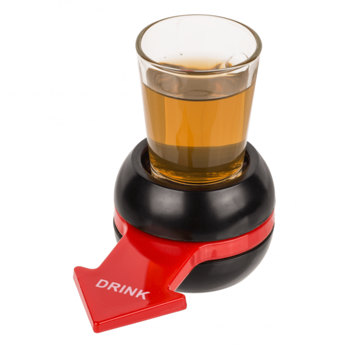 Draai De Pijl, Drinkspel - Inclusief 1 shotglas - Drankspel - Spin The Arrow, Drinking Game