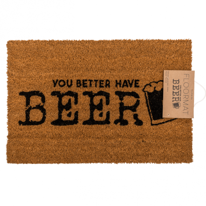 Vloermat, You Better Have Beer - 60 x 40 cm - Floormat, You Better Have Beer