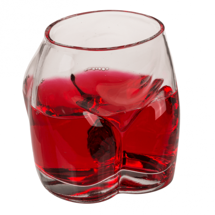 Bottoms Up glazen – Grappige Billen Glazen