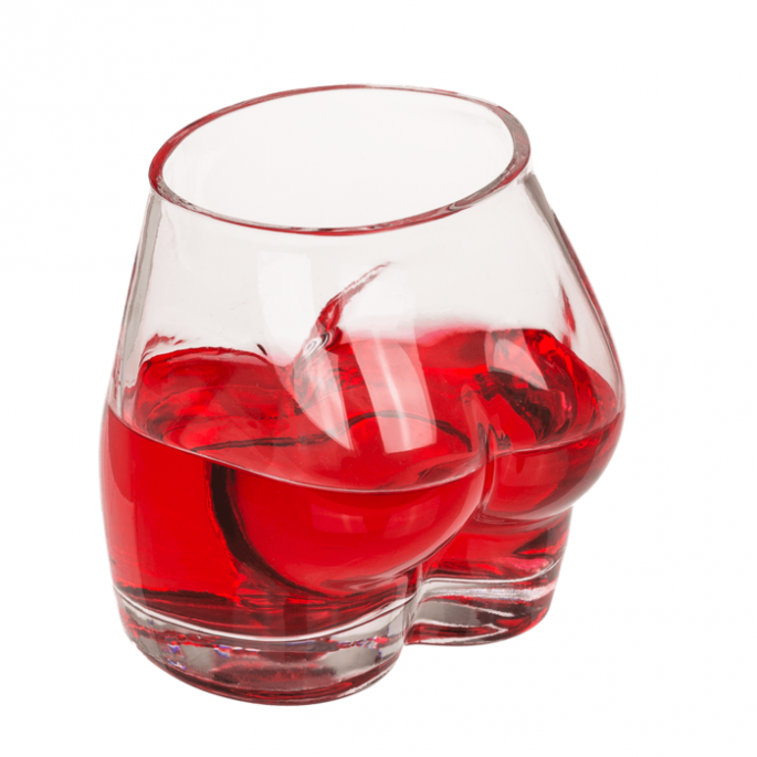Bottoms Up glazen – Grappige Billen Glazen