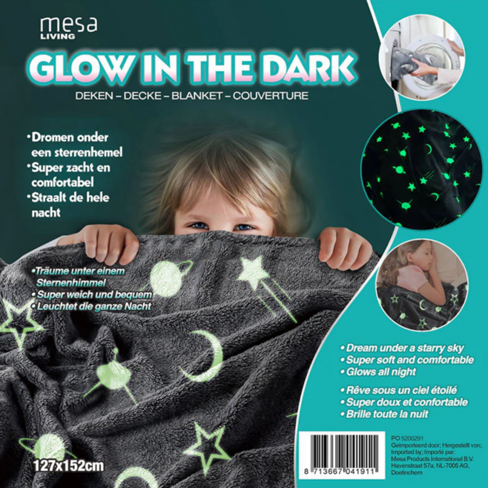 Verpakking - Glow in de dark deken 