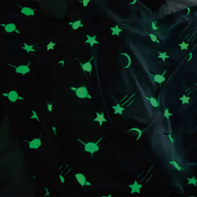 Glow in the dark deken