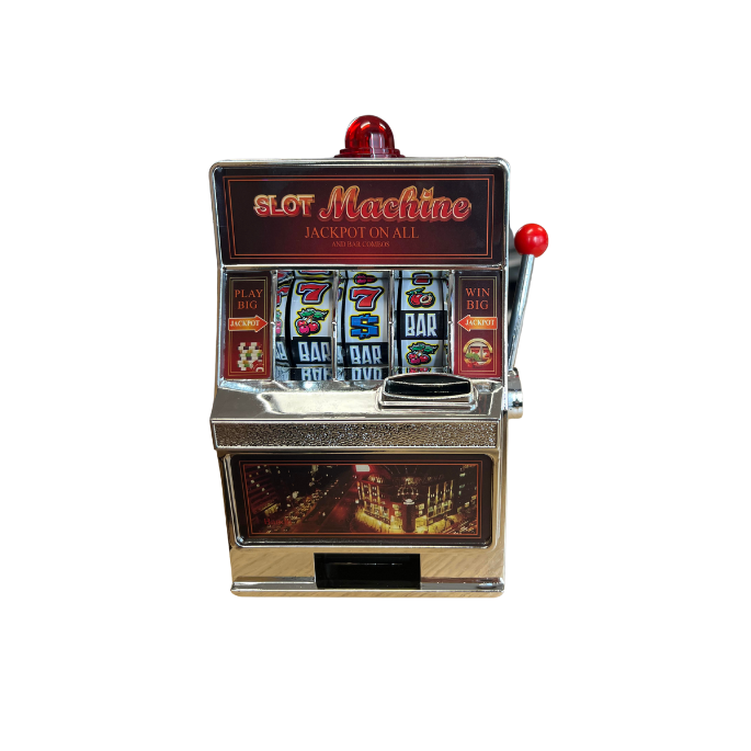 Gokkast Spaarpot - 19 x 13,5 cm - Met geluid en LED - Slotmachine - Spaarpot kind - Leuke spaarpot