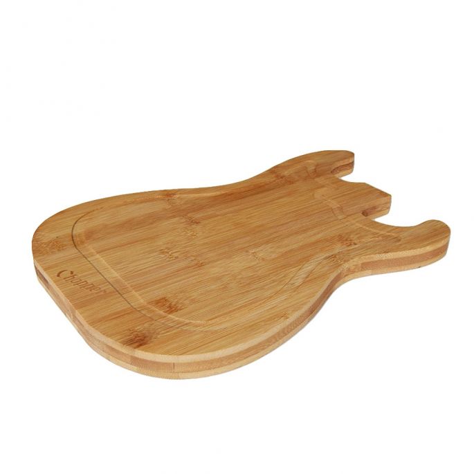 Gitaar Snijplank - Borrelplank - Bamboe - 38 x 25cm - Guitar Cutting Board