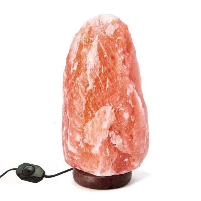 Himalaya Zoutlamp - 2.3 tot 3.5 kg - Zoutsteen met Dimlicht - Gemaakt van Massief Kristalzout - Incl. Snoer met Schakelaar - Himalaya Salt Lamp