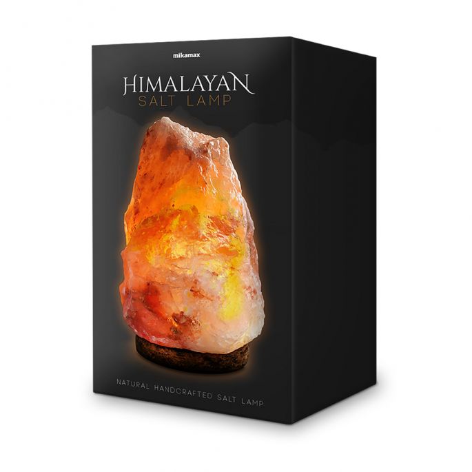 Himalaya Zoutlamp - 2.3 tot 3.5 kg - Zoutsteen met Dimlicht - Gemaakt van Massief Kristalzout - Incl. Snoer met Schakelaar - Himalaya Salt Lamp