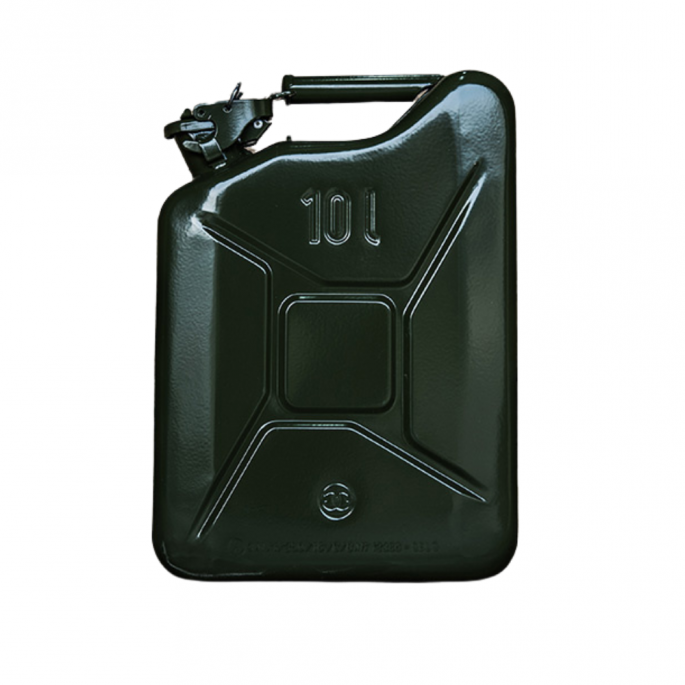 Stalen jerrycan 10L - groen