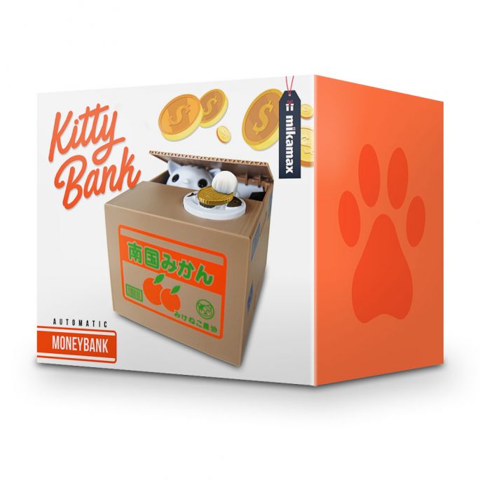 Kitty Bank - Elektrische Stelende Kitten - Stimulans om te Sparen - Kat Spaarpot
