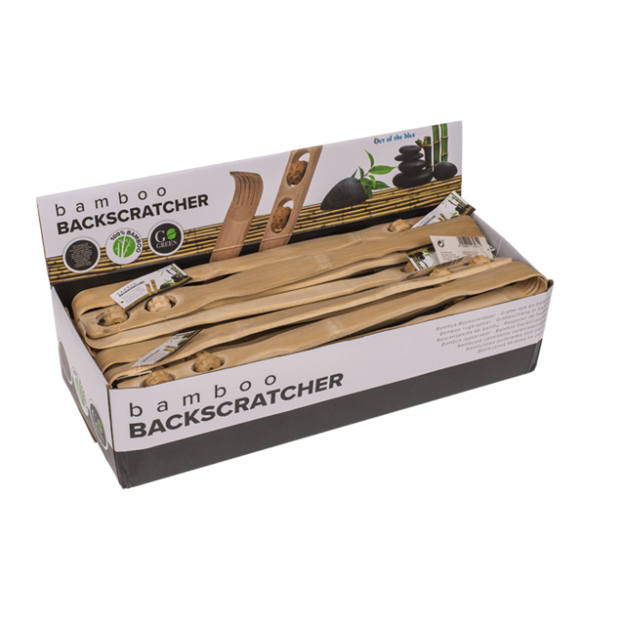 Rugkrabber met massage rollers - 2 in 1 - Ruggenkrabber bamboe - De beste ruggenkrabber