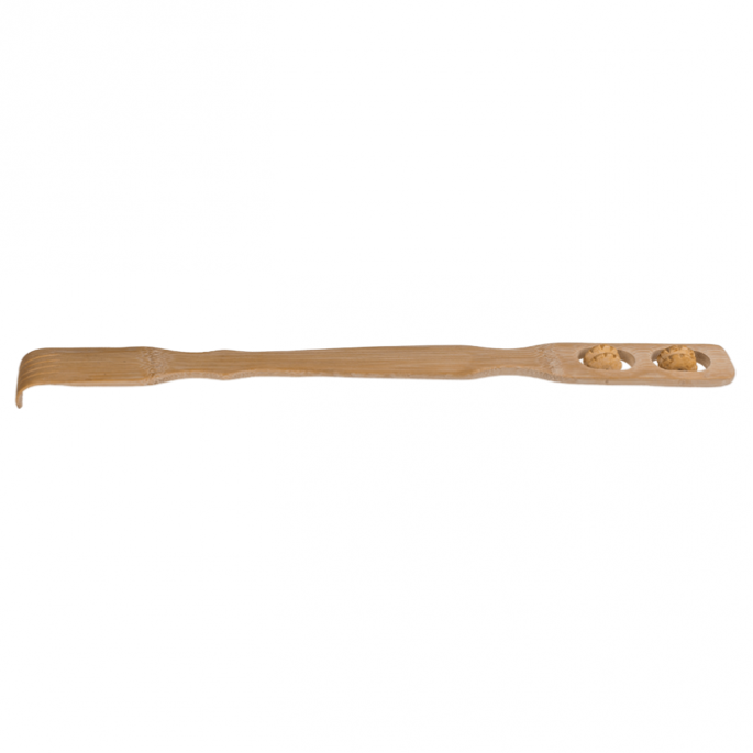 Rugkrabber met massage rollers - 2 in 1 - Ruggenkrabber bamboe - De beste ruggenkrabber