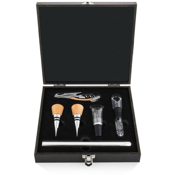 Kurkentrekker Eiken met accessoires
