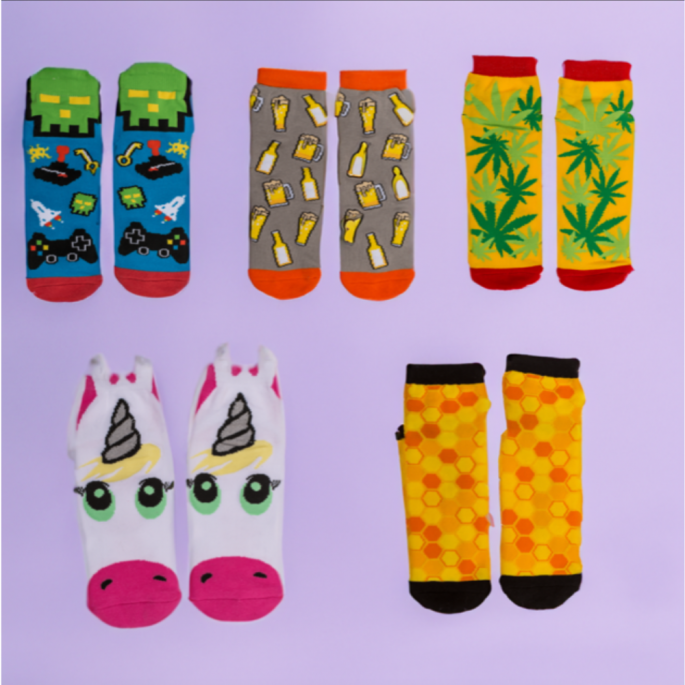 Leuke sokken - 5 soorten - One size fits all (36/45) - Sokken kopen - Grappige sokken