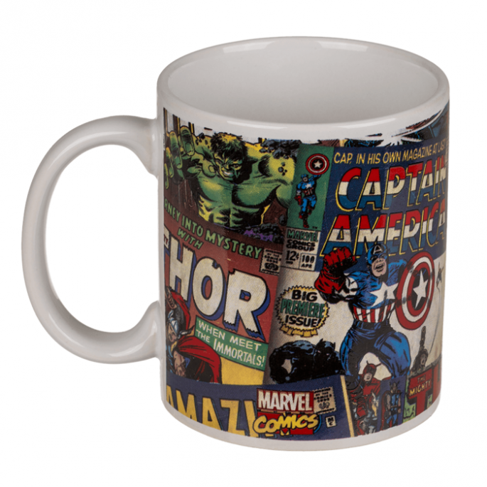 Retro Marvel mok - Mok voor kinderen - 325 ml - Mok Marvel - Leuke Koffiemok