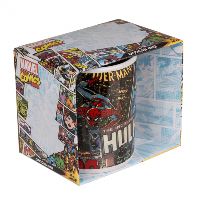 Retro Marvel mok - Mok voor kinderen - 325 ml - Mok Marvel - Leuke Koffiemok