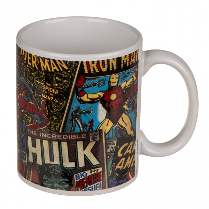 Retro Marvel mok - Mok voor kinderen - 325 ml - Mok Marvel - Leuke Koffiemok