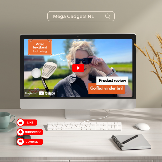youtube video golfbal vinder bril megagadgets product review