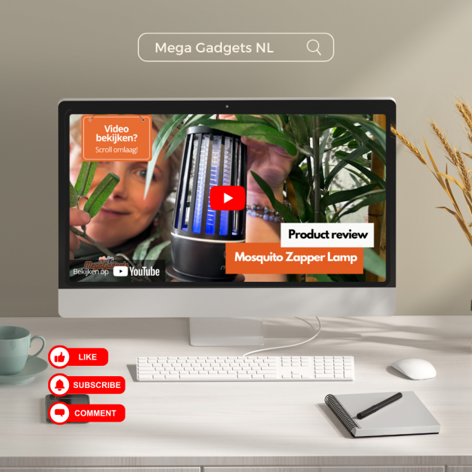 YouTube video Muggen lamp YouTube video product review megagadgets