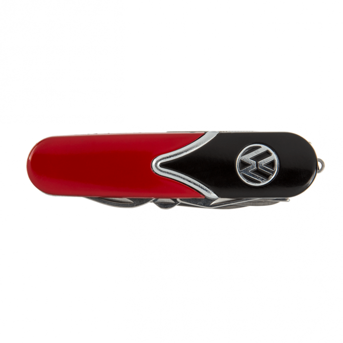 Metalen zakmes, Volkswagen Style - 10 verschillende functies - compact formaat - Metal pocket knife, VW Style