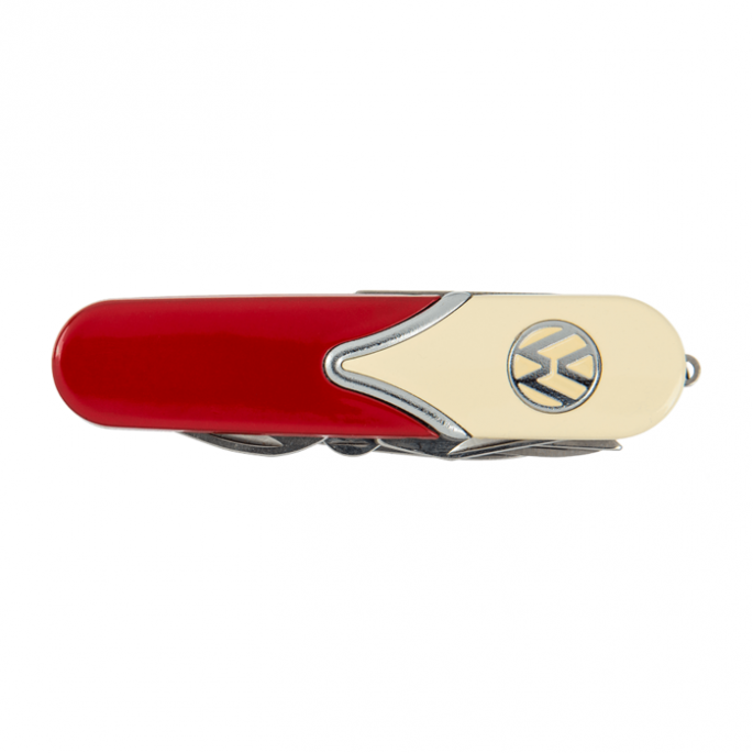Metalen zakmes, Volkswagen Style - 10 verschillende functies - compact formaat - Metal pocket knife, VW Style