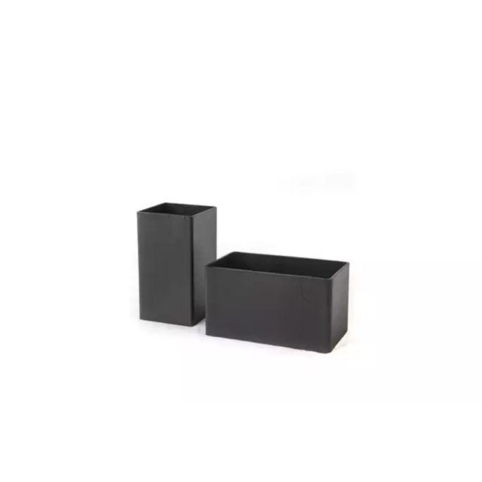 Metalen opbergbakjes - set à 2 stuks (S & L)