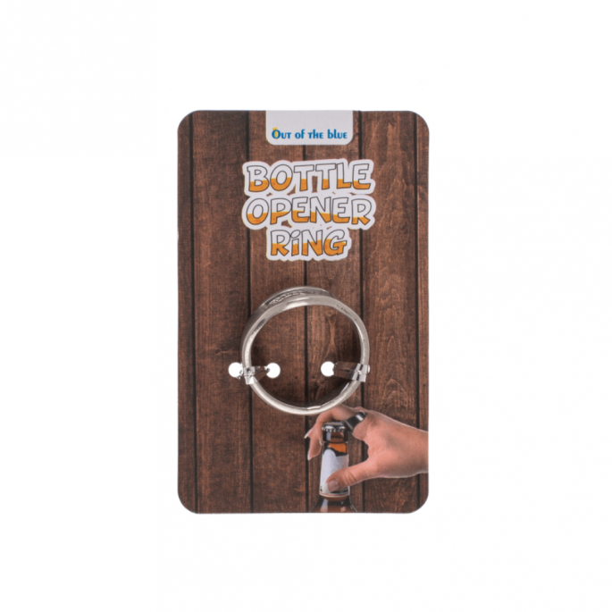 Metalen ring met flessenopener