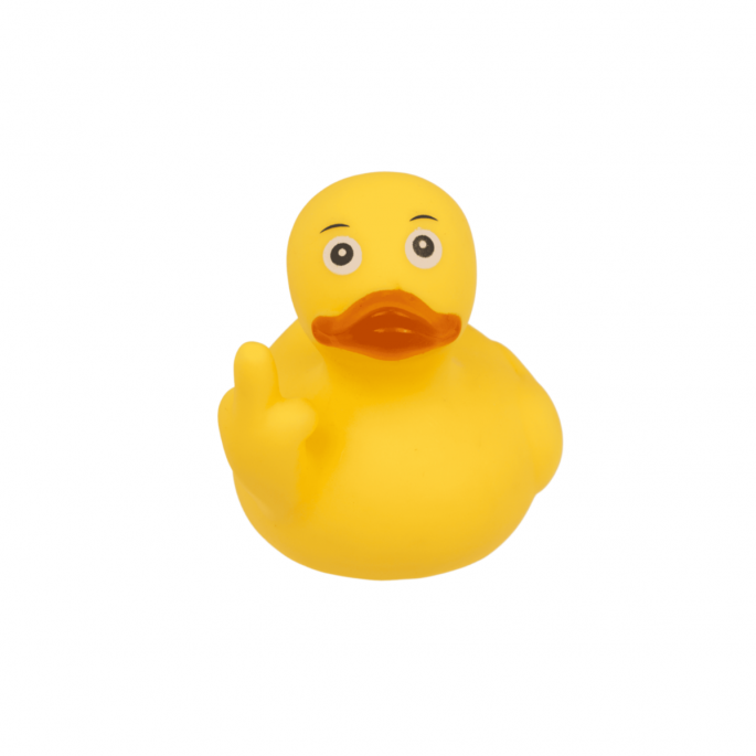 Middle finger Squeaking Duck