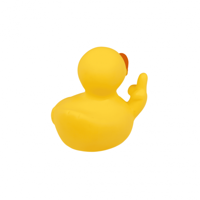 Middle finger Squeaking Duck