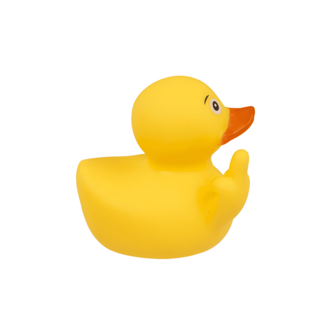 Middle finger Squeaking Duck