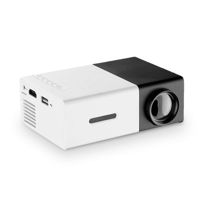 Mini HD Beamer - 1080p - Projectieformaat 24 tot 60 Inch - Geschikt voor SD kaart, AV, HDMI en USB - Ingebouwde Speaker - Mini Projector