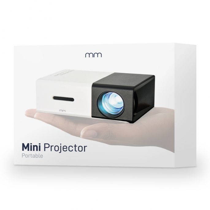 Mini HD Beamer - 1080p - Projectieformaat 24 tot 60 Inch - Geschikt voor SD kaart, AV, HDMI en USB - Ingebouwde Speaker - Mini Projector