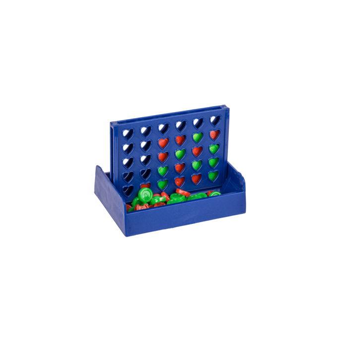 Mini 4 op een rij - Makkelijk mee te nemen - 6 x 10 cm - Gezelschapsspel - vier op 'n rij