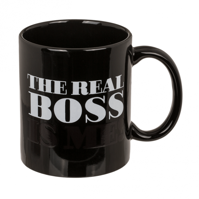 The Real Boss mok - Mok voor de echte baas - 325 ml - Koffie mok - Grappige mokken