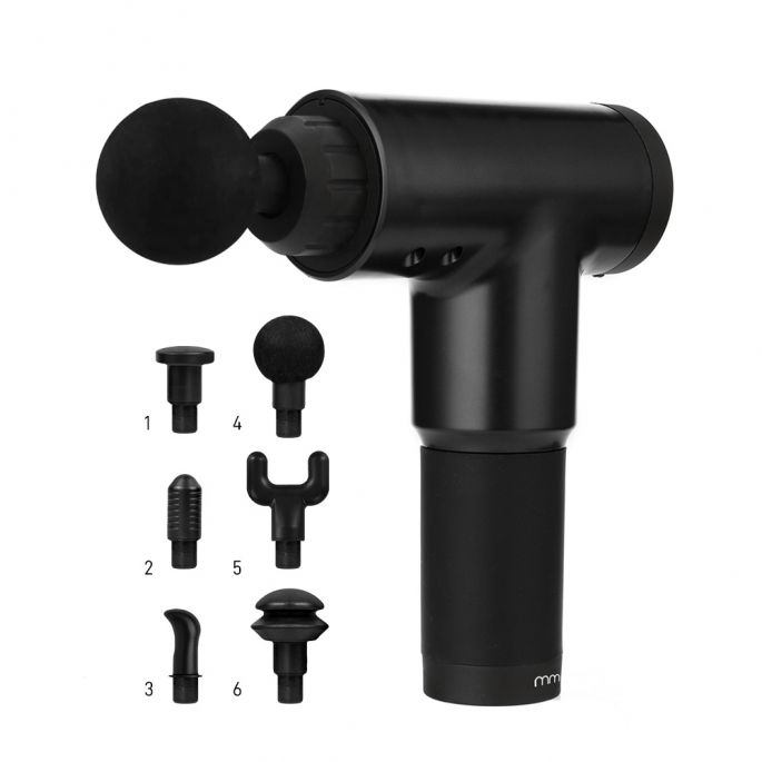 Massage Gun - Draadloos - Incl. 6 Opzetstukken - 2000 mAh - 6 Snelheden - Helpt Bij Spierherstel - Verbeterd Bloedsomloop - Spiermassage Apparaat