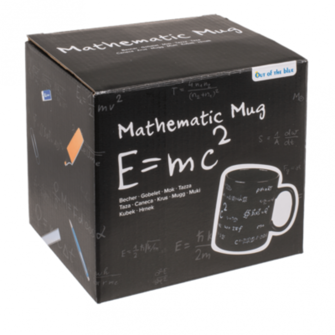Mok met rekensommen - Meester mok - Zwart - Mok voor meester - Mathematic mok