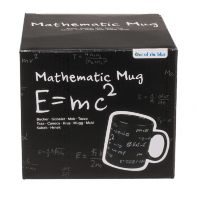 Mok met rekensommen - Meester mok - Zwart - Mok voor meester - Mathematic mok