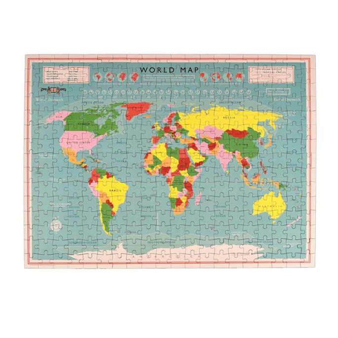 Puzzel Wereldkaart – 300 stukjes