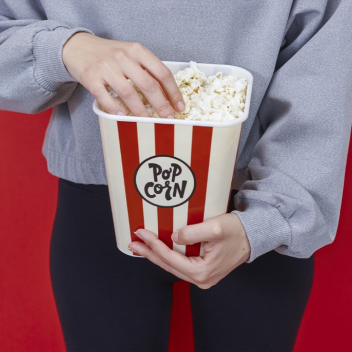 Popcorn Bowl - Diverse Kleuren - Filmfan Gadget - Streaming - Perfect voor Filmavonden