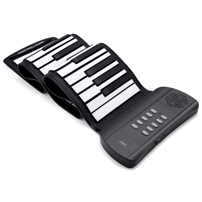 Oprolbaar Keyboard – Digitale Piano – 61 Toetsen – 16 Instrumenttonen – Opname Functie – Ingebouwde Luidspreker – Incl. Opbergtas – Roll Up Keyboard