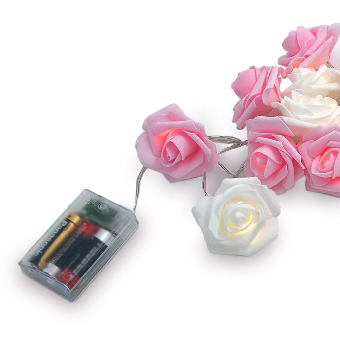 Romance Rose Lights - Realistische schuimrozen -  20 LED-lampjes  - Romantische Verlichting - LED Verlichting