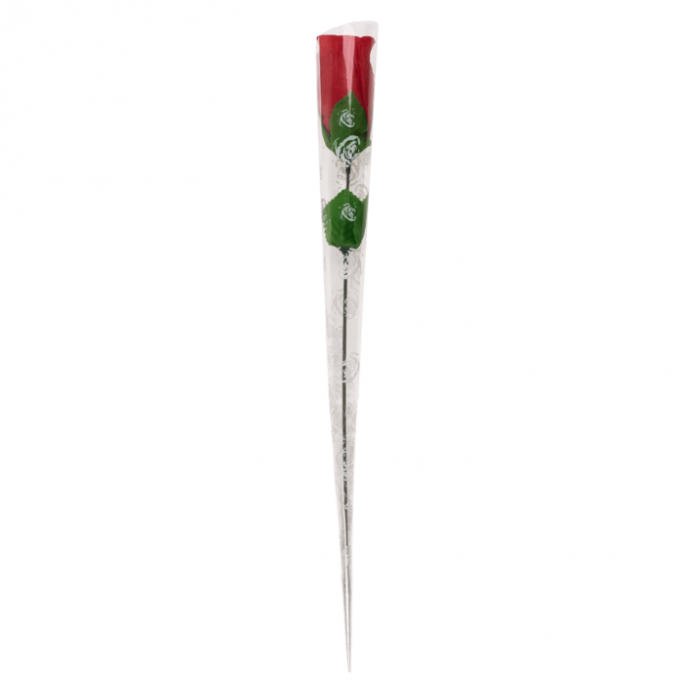 Roos met rode G-string - Één maat string - Rose with red G-string