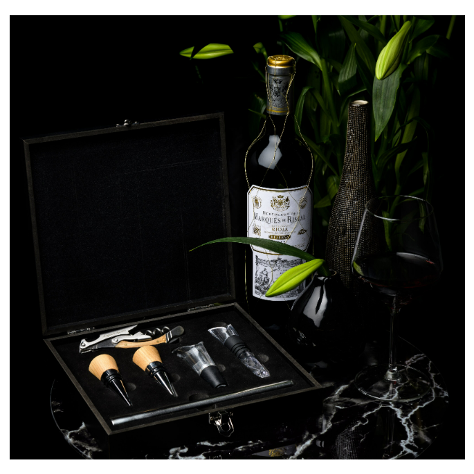 Kurkentrekker Eiken met accessoires
style de vie 