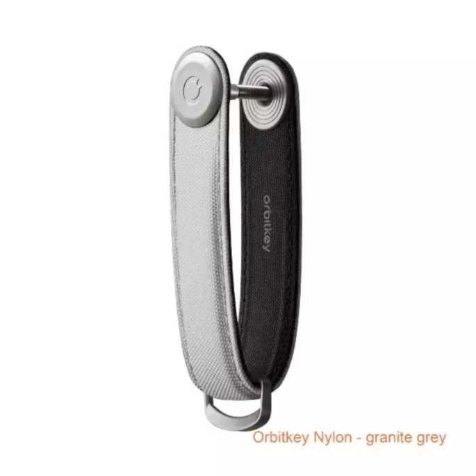 Sleutelorganizer Orbitkey Nylon – granite grey