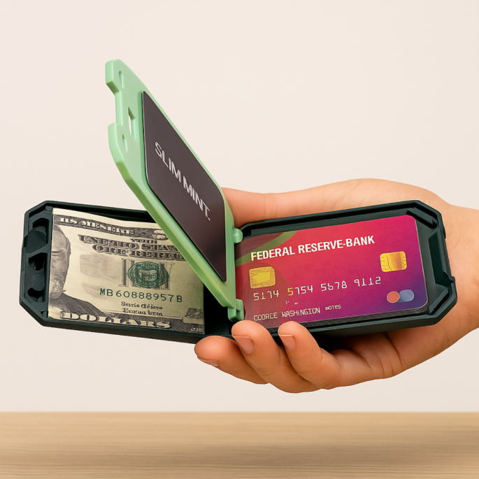 Slim Mint Wallet – Pasjeshouder en Portemonnee