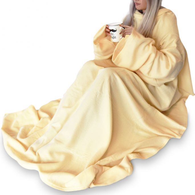 Snuggie Rug - Original - Fleece Deken met Mouwen - Hoodie Deken - 140 x 185 cm - Warmte Deken voor Volwassen en Kinderen