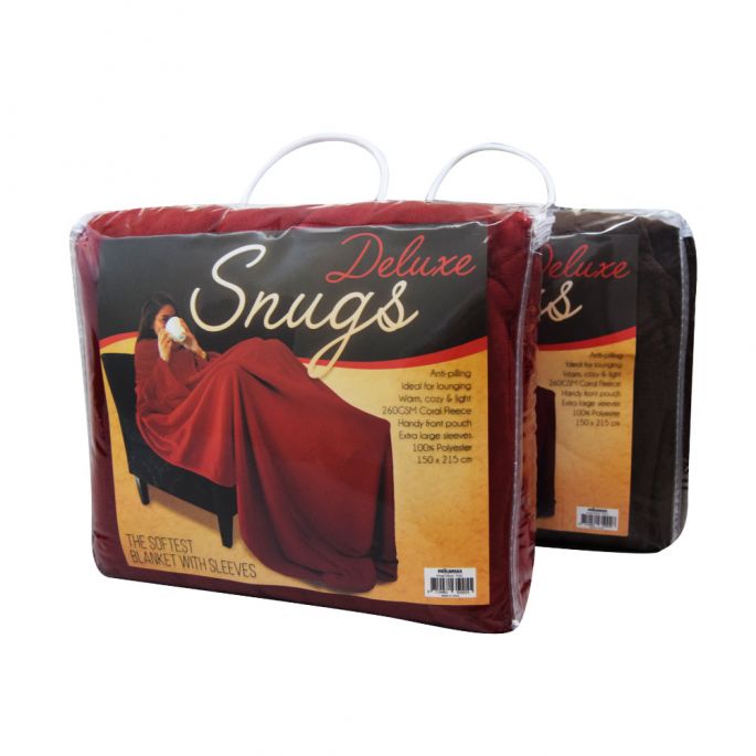 Snuggie Original - Deluxe - XL - Fleece Deken - Met Mouwen - Anti-Pluis - 215x150 cm -  Plaid