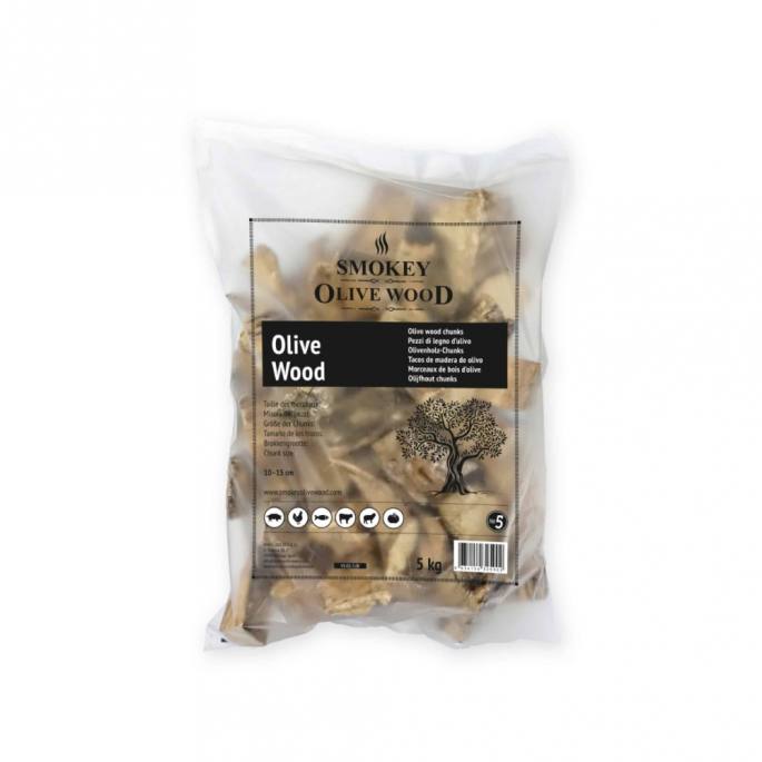 Rookchunks voor op de bbq - Smokey Olive Wood - 5KG