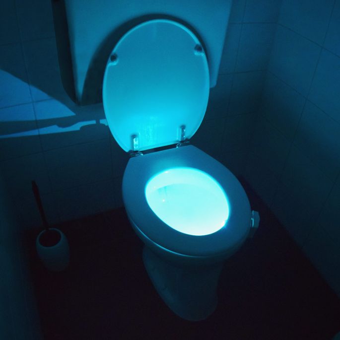 Toilet Led Light - Met Bewegingssensor - Kies uit 8 verschillende sfeervolle kleuren - Blauw