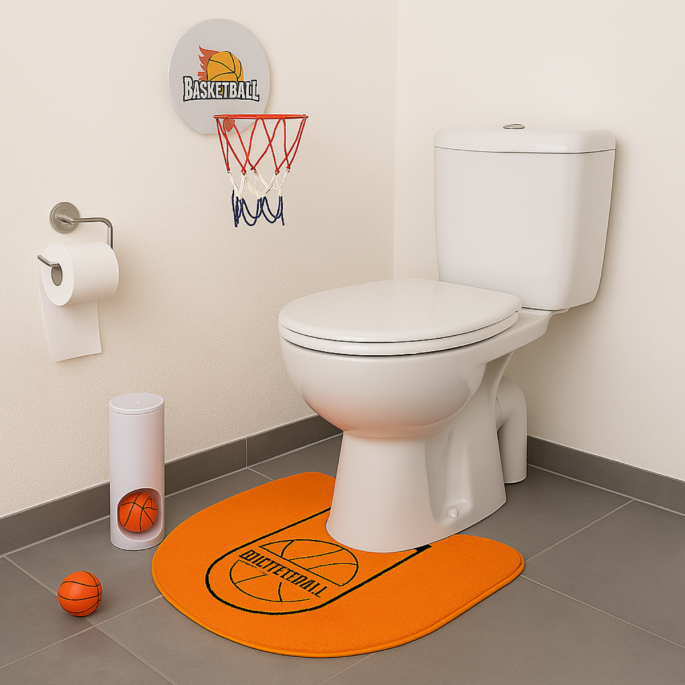 Toilet Basketbal Set – Grappig Basketbalspel voor op het Toilet (7-delig)